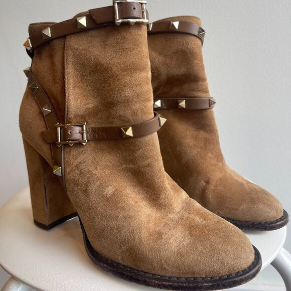 Valentino Rock Stud Booties - Picture 1 of 3